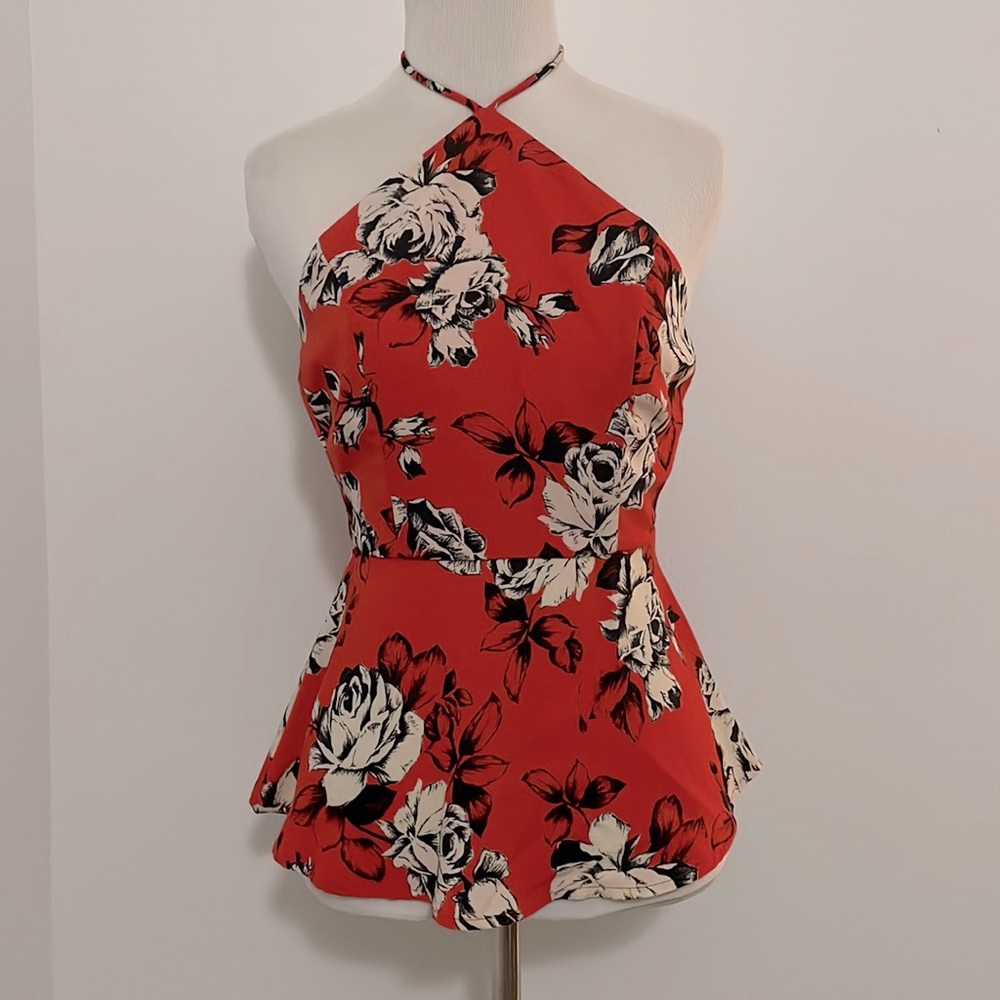 Tie neck blouse